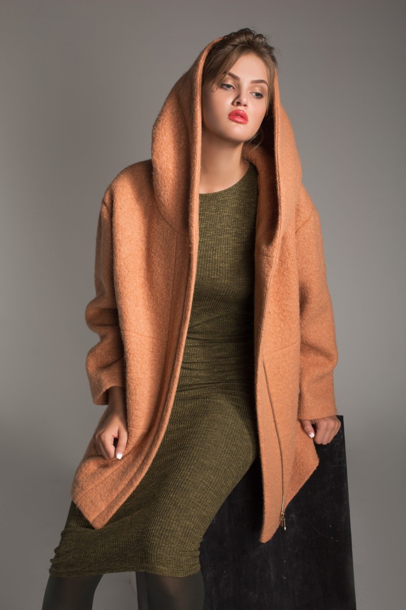 Demi-season Coat Mila Nova Z-26 terracotta