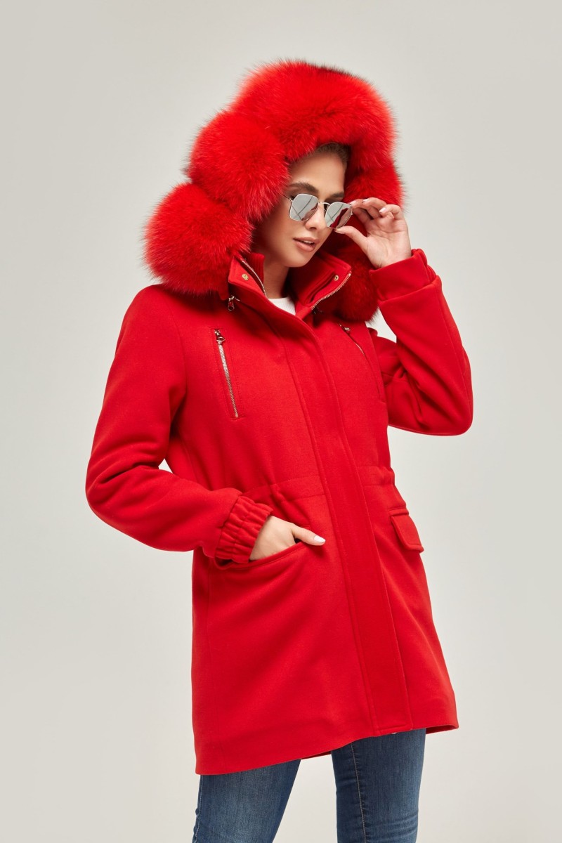 Winter Parka Mila Nova P-64 red