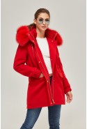 Winter Parka Mila Nova P-64 red