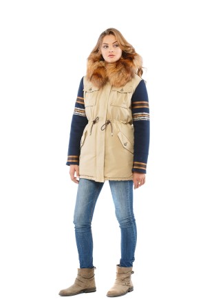 Winter Parka Mila Nova P-12 beige