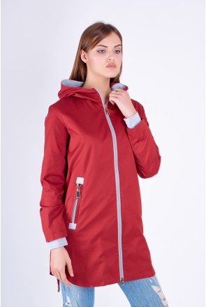 Demi-season Raincoat Mila Nova C-67 terracotta