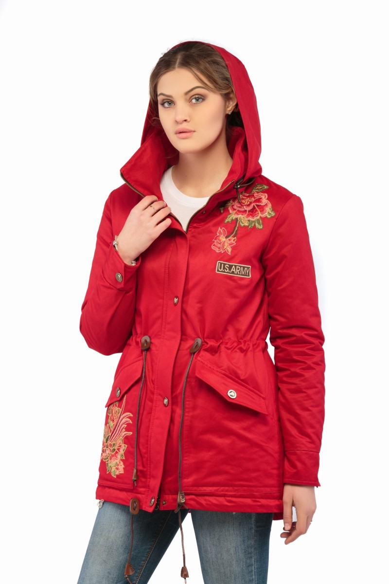 Demi-season Parka Mila Nova P-1b red