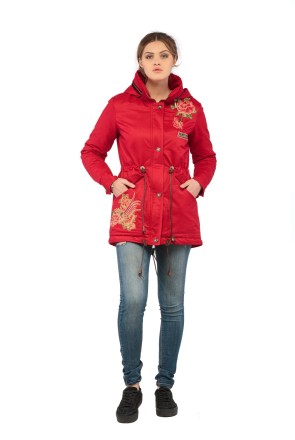 Demi-season Parka Mila Nova P-1b red