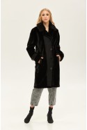 Winter Sheepskin Coat Mila Nova D-155 black