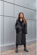 Winter Sheepskin Coat Mila Nova D-170 black