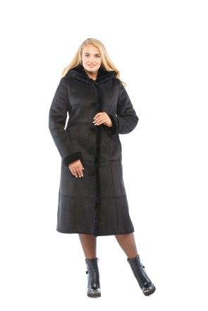 Winter Sheepskin Coat Mila Nova B-13n black