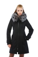 Winter Sheepskin Coat Mila Nova D-112 black