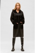 Sheepskin Coat Mila Nova D-187 black