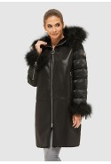 Winter Sheepskin Coat Mila Nova D-152 black