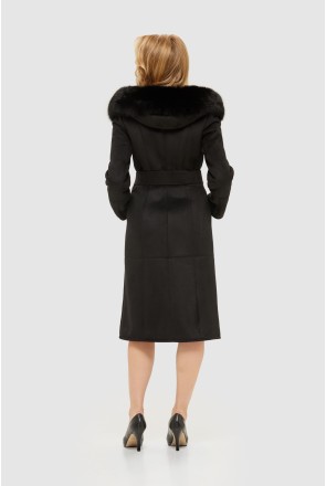 Winter Sheepskin Coat Mila Nova D-148 black