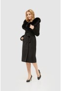 Winter Sheepskin Coat Mila Nova D-148 black