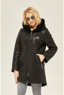 Winter Sheepskin Coat Mila Nova D-153ex black