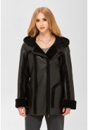 Winter Sheepskin Coat Mila Nova D-171 black