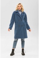 Winter Sheepskin Coat Mila Nova D-169 denim