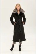 Winter Sheepskin Coat Mila Nova D-173 black