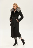 Winter Sheepskin Coat Mila Nova D-173 black