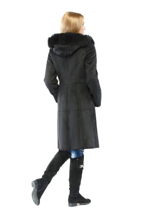 Winter Sheepskin Coat Mila Nova D-71 black