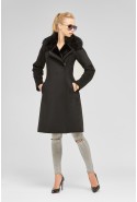 Winter Sheepskin Coat Mila Nova D-61 black