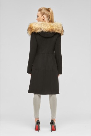 Winter Sheepskin Coat Mila Nova D-86 black