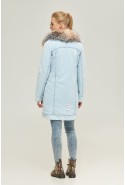 Winter denim Parka Mila Nova P-67 light jeans