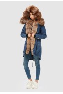 Winter denim Parka Mila Nova P-74standard blue