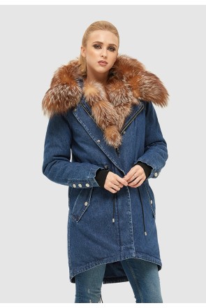 Winter denim Parka Mila Nova P-74standard blue