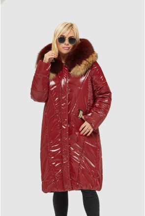 Winter down Jacket Mila Nova K-106 Bordeaux