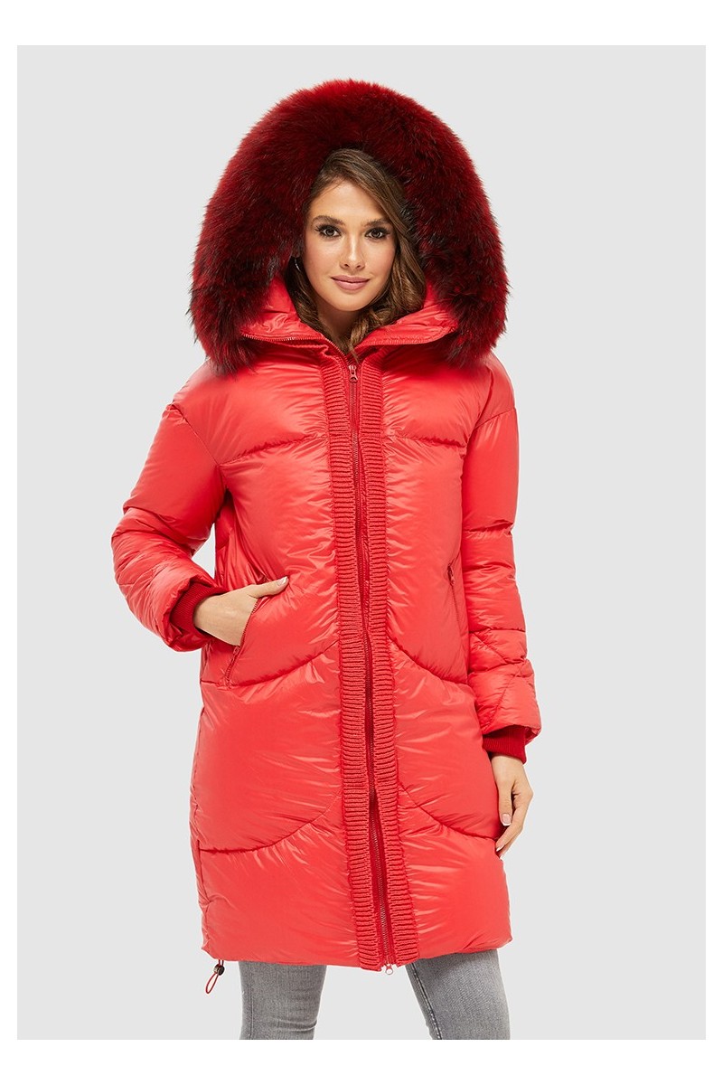 Winter down Jacket Mila Nova K-117 red