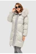 Winter down Jacket Mila Nova K-117 light grey