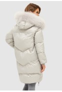 Winter down Jacket Mila Nova K-117 light grey