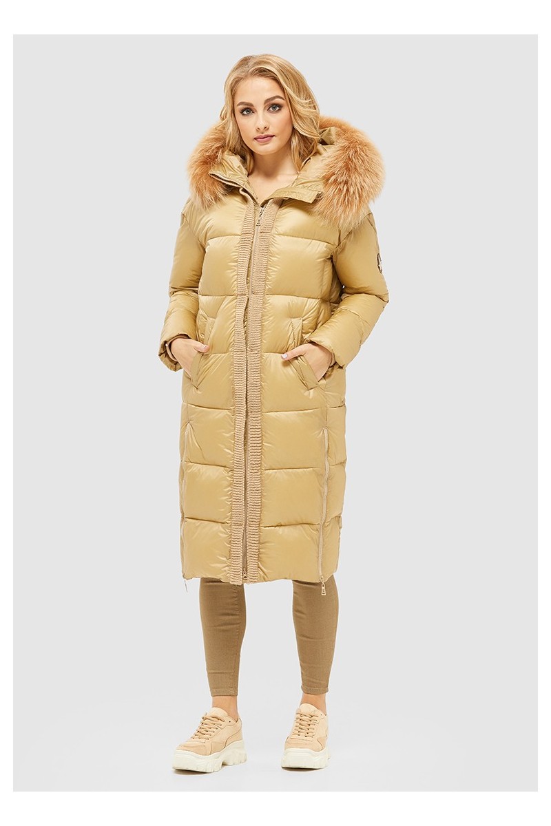 Winter down Jacket Mila Nova K-119 beige