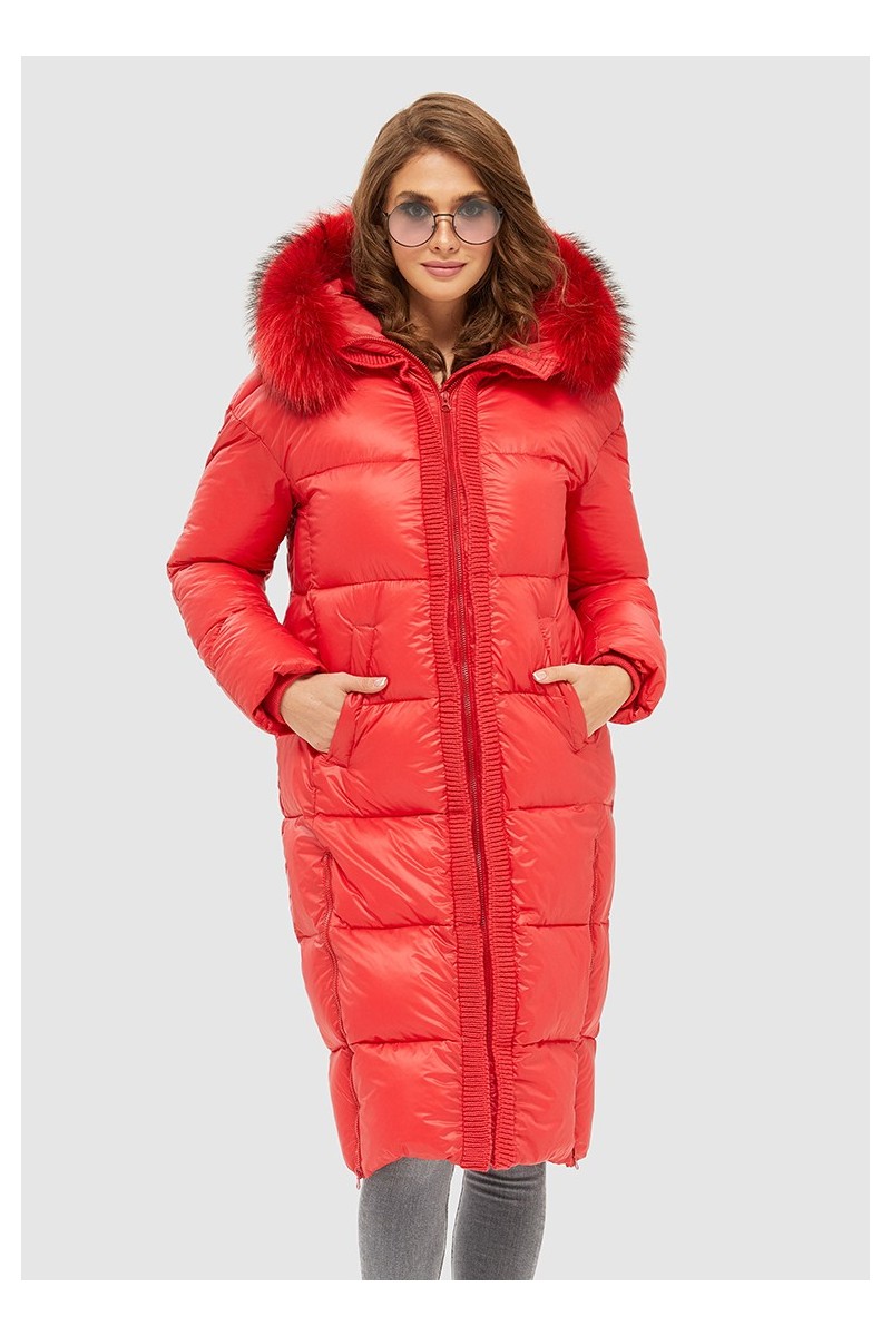 Winter down Jacket Mila Nova K-119 red