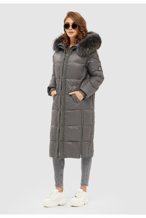 Winter down Jacket Mila Nova K-119 dark grey