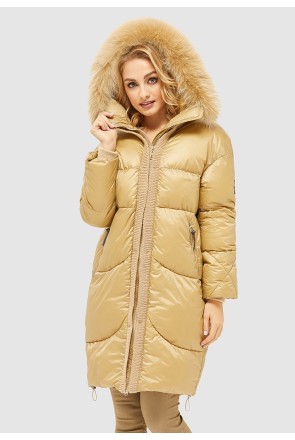 Winter down Jacket Mila Nova K-117 beige