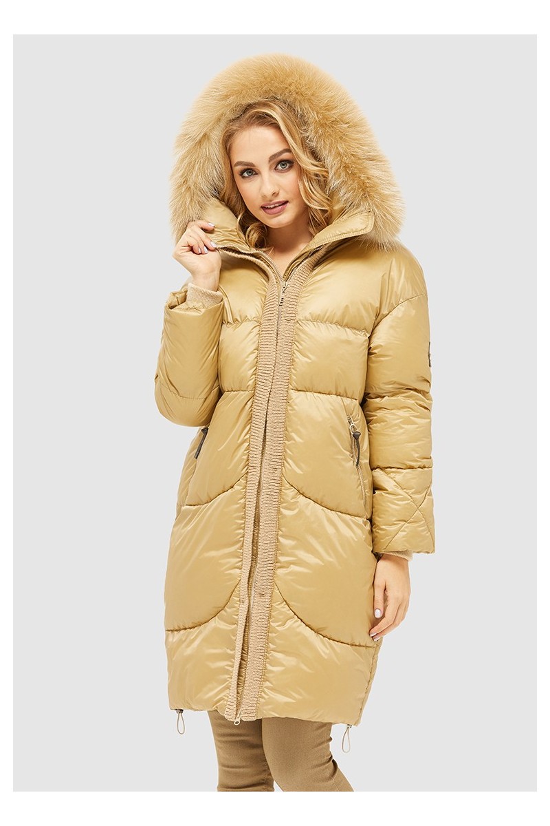 Winter down Jacket Mila Nova K-117 beige