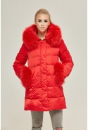 Winter down Jacket Mila Nova K-87 red