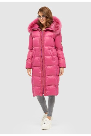 Winter down Jacket Mila Nova K-119 raspberry