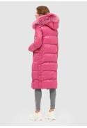 Winter down Jacket Mila Nova K-119 raspberry