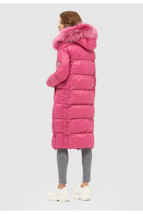 Winter down Jacket Mila Nova K-119 raspberry