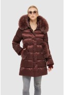 Winter down Jacket Mila Nova K-87 Bordeaux