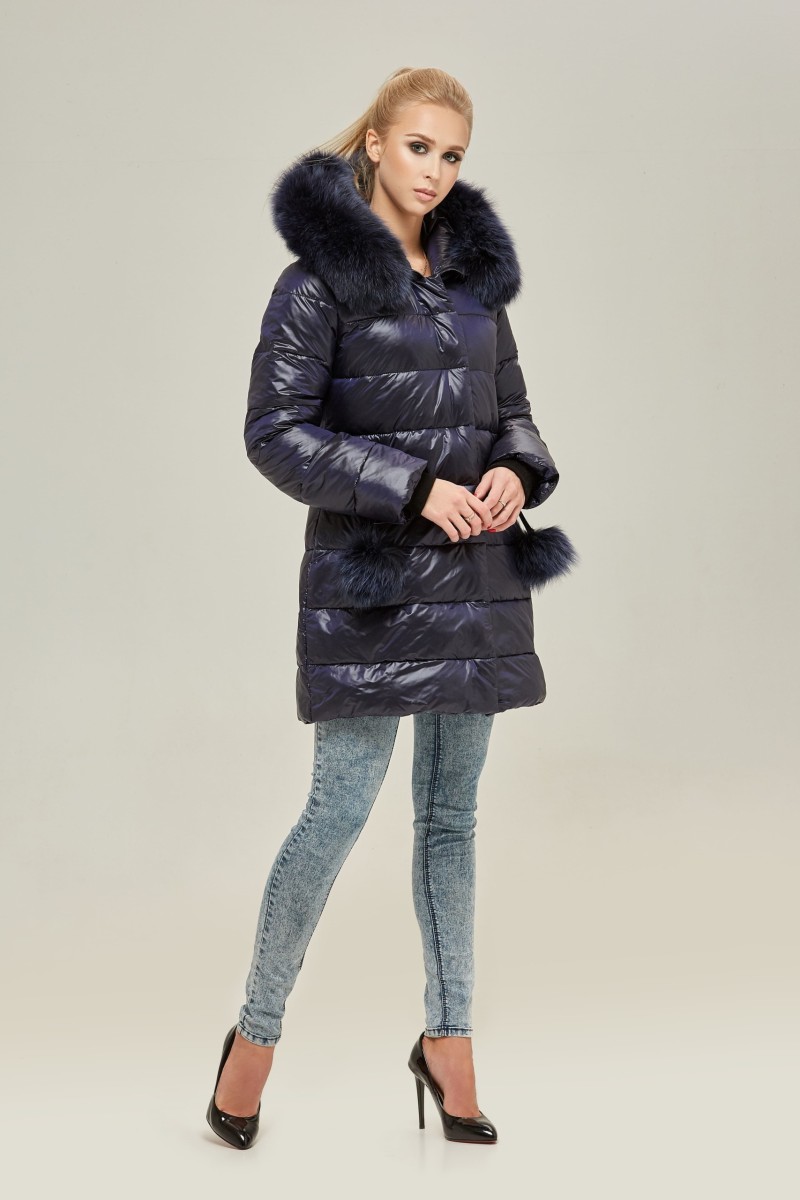 Winter down Jacket Mila Nova K-88 blue