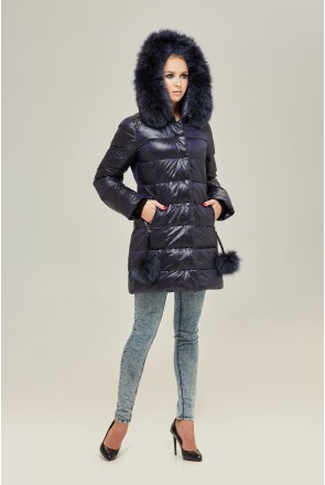 Winter down Jacket Mila Nova K-88 blue