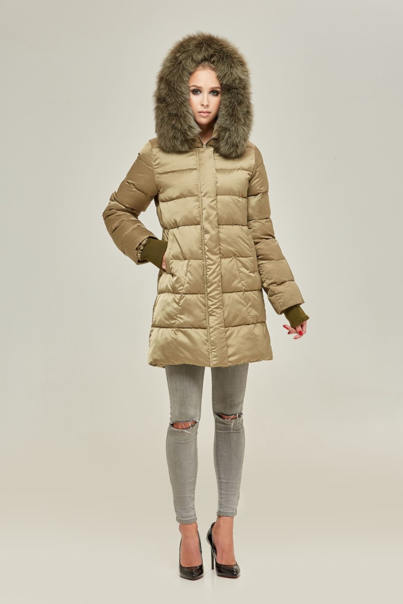 Winter down Jacket Mila Nova K-87 oliva