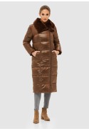 Winter down Jacket Mila Nova K-90 chocolate