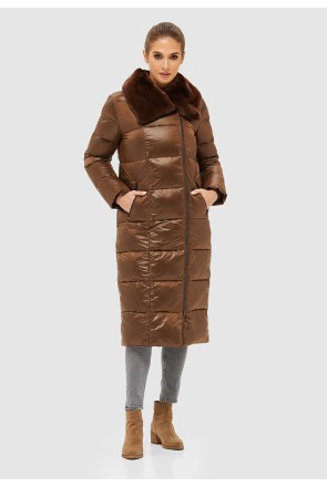 Winter down Jacket Mila Nova K-90 chocolate