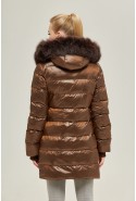 Winter down Jacket Mila Nova K-88 chocolate