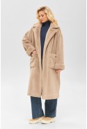 Winter Fur Coat Mila Nova PV-233 beige