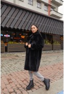 Winter Fur Coat Mila Nova PV-213 black