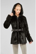 Winter Fur Coat Mila Nova W-11 black