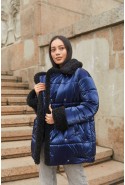 Winter Jacket Mila Nova K-160,1 blue